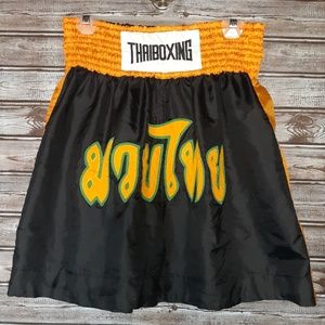⭐Thai Boxing Black,Gold and Green Men's Trunk's⭐
